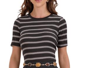 Blusa ad manga curta