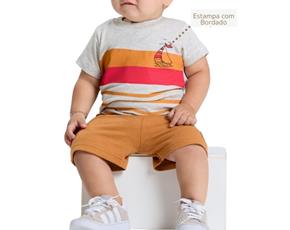 Conjunto masc manga curta