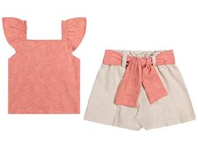 Conjunto juv manga curta