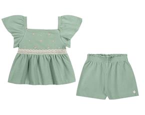 Conjunto juv manga curta