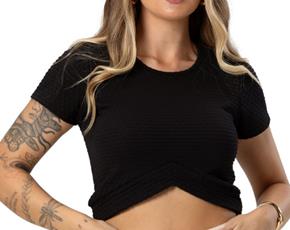 Blusa ad manga curta