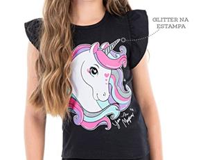 Blusa inf manga curta