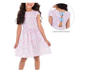 Vestido inf manga curta