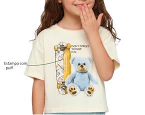 Blusa inf manga curta