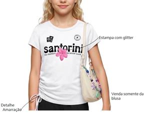 Blusa juv manga curta