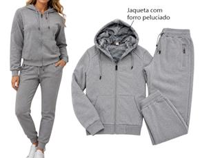 Conjunto Kopico Adulto Feminino Poliéster Matelassê Capuz