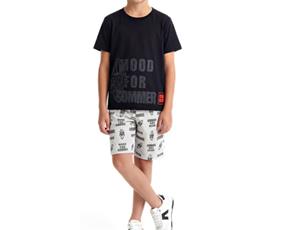Conjunto juv manga curta
