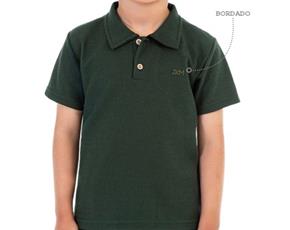Polo Jaki Infantil Masculino Manga Curta Malha Waffer Botão