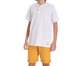 Conjunto juv manga curta