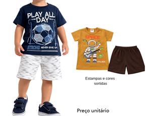 Conjunto masc m/curta