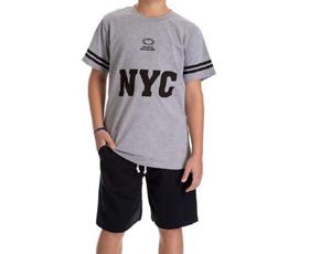 Conjunto juv manga curta