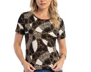 Blusa ad manga curta