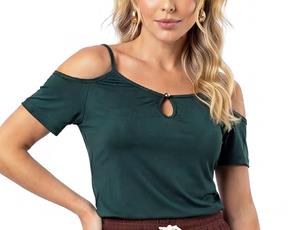 Blusa ad manga curta