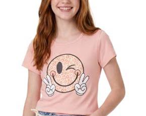 Blusa juv manga curta