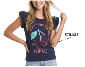 Blusa juv manga curta