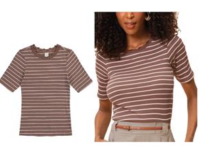 Blusa ad manga curta