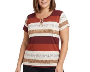 Blusa ad extrag manga curt