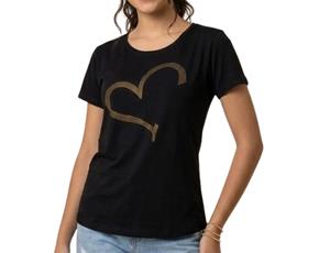 Blusa juv manga curta
