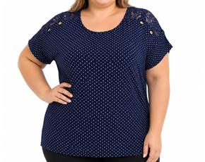 Blusa ad extrag manga curt
