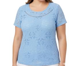 Blusa ad extrag manga curt