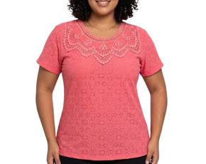 Blusa ad extrag manga curt