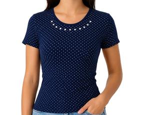 Blusa juv manga curta