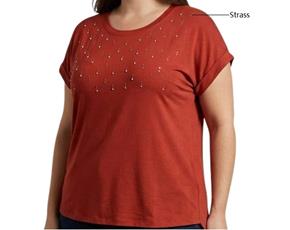Blusa ad extrag manga curt