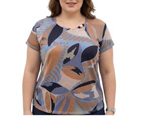 Blusa ad extrag manga curt