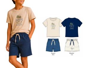 Conjunto juv manga curta