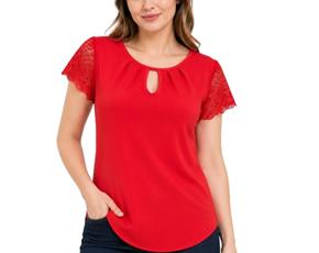 Blusa ad manga curta