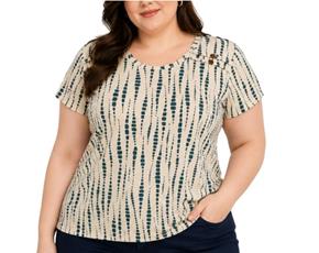 Blusa ad extrag manga curt