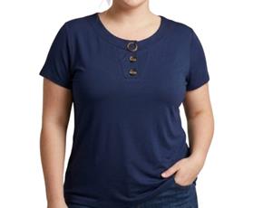 Blusa ad extrag manga curt