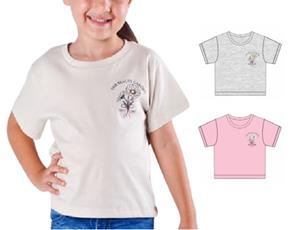Blusa inf manga curta