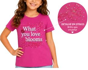 Blusa juv manga curta