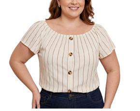 Blusa ad extrag manga curt