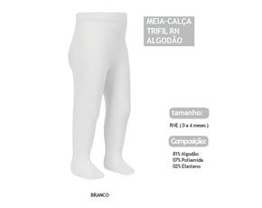 Meia-calça Trifil Recém-nascido Algodão Branca