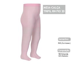 Meia-calça Trifil Recém-nascido Fio20 Rosa
