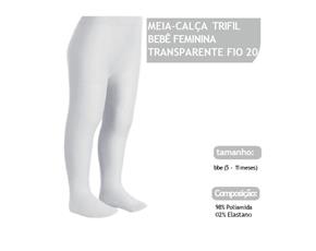 Meia-calça Trifil Bebe Transparente Fio20 Branca