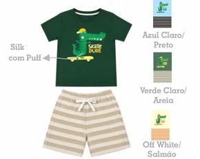 Conjunto masc m/curta
