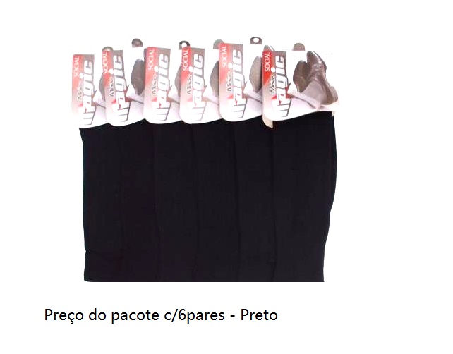 Meia Magic Adulto  Social Poliamida (c/6)