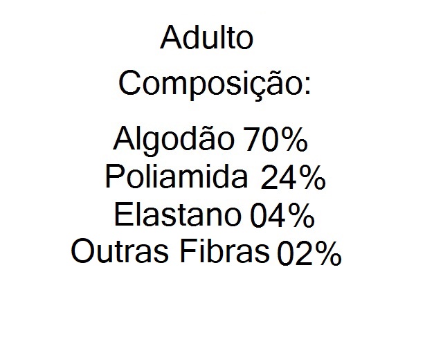 Meia Byfiapo Adulto Algodão Sport Soquete (c/3)