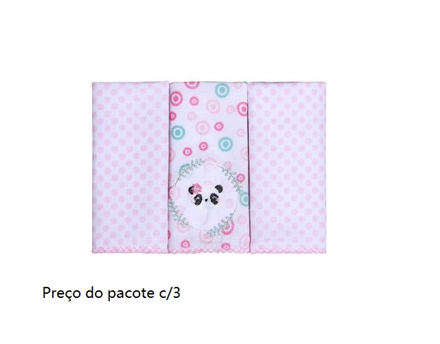 Toalha-boca Papi Bebe Fralda 32x32 Cm (c/3)