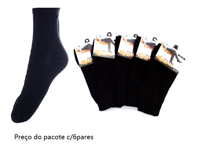 Meia Magic Adulto  Social Algodão (c/6)