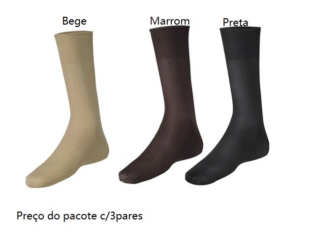 Meia Apollo Adulto  Social Poliamida 38/43 (c/3)
