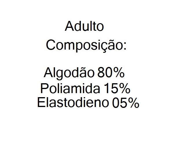 Meia Apollo Adulto  Algodão Sport Cano Longo (c/3)