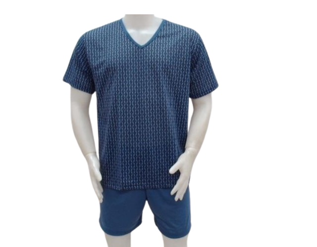 Pijama Jucatel Adulto Manga Curta Malha Pv Sortido