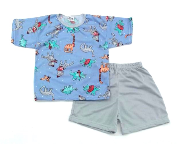 Pijama Jucatel Infantil  Manga Curta Malha Pv