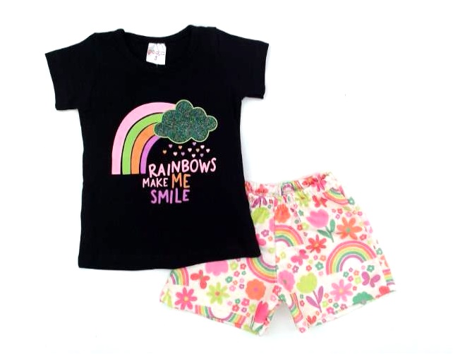 Conjunto Paolita P.passos Fem M/c Cotton Short