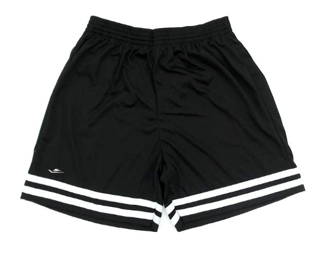 Short Elite Adulto Futebol Faixa Dupla Com Forro Preto