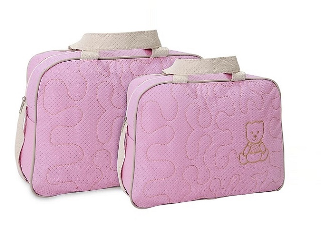 Kit-sacola Mavebaby Bebe Unissex Pvc Bordado 2pçs